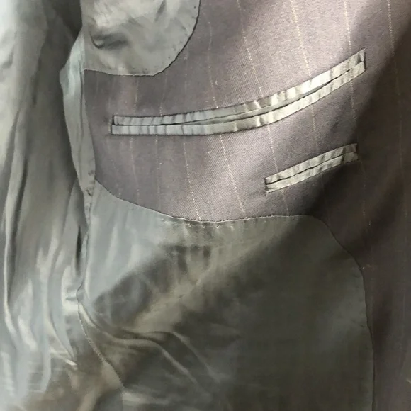 Men’s Hart Schaffner & Marx Gold Trumpeter Nordstrom Pinstripe Suit - Picture 7 of 12